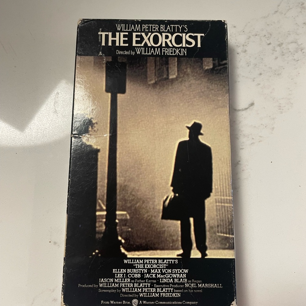 The Exorcist 1973 (VHS, 1986) Warner Bros Home Video Side UPC